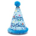 The Worthy Dog Birthday Hat Dog Toy, Blue 96209552